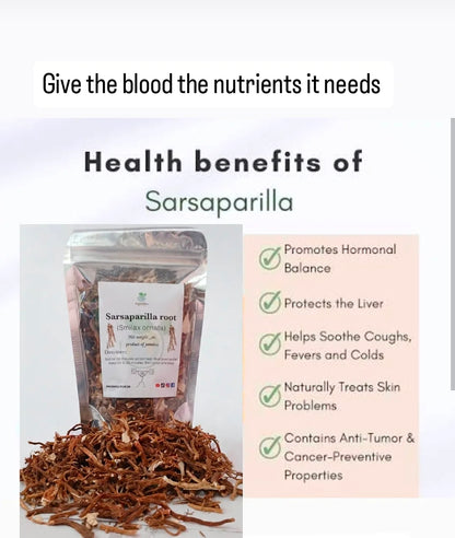Wild harvested jamaica sarsaparilla root